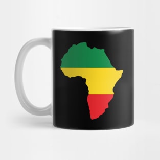 Green, Gold (Yellow) & Red Africa Flag Mug